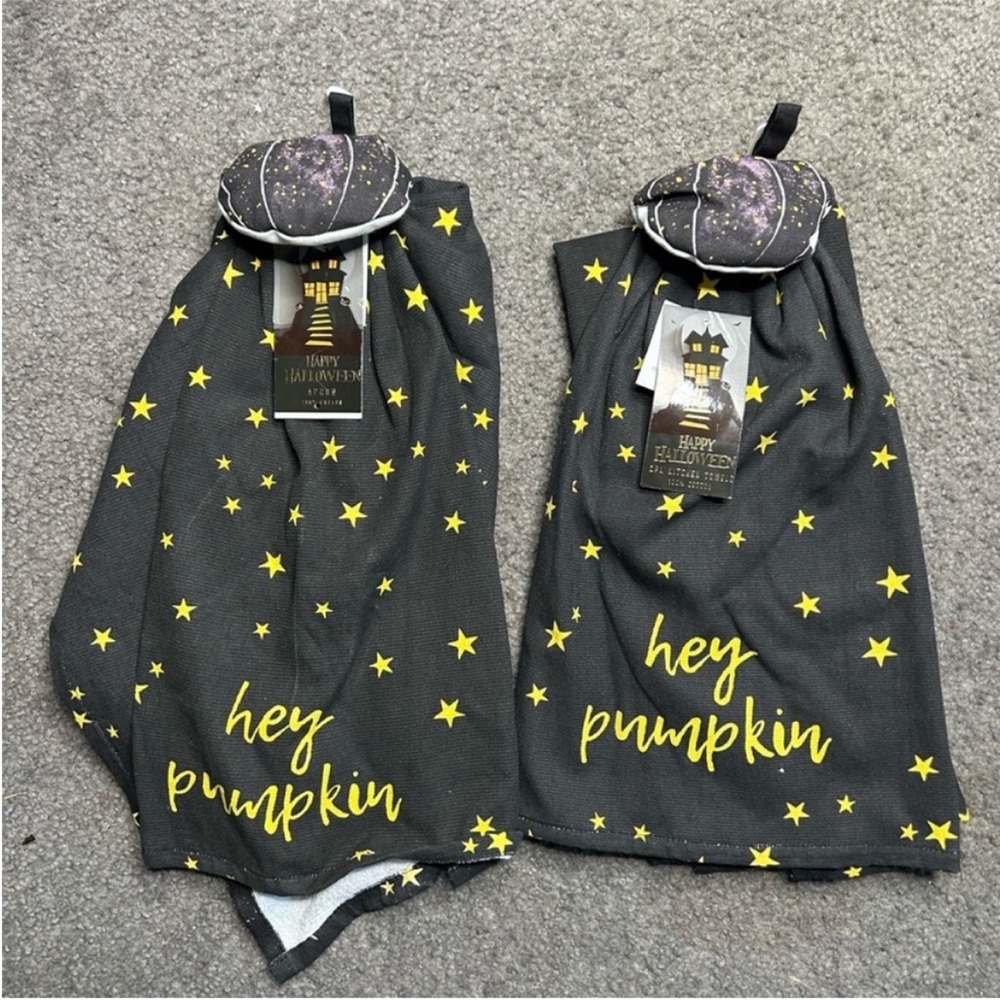 New Halloween theme kitchen towels, set of four